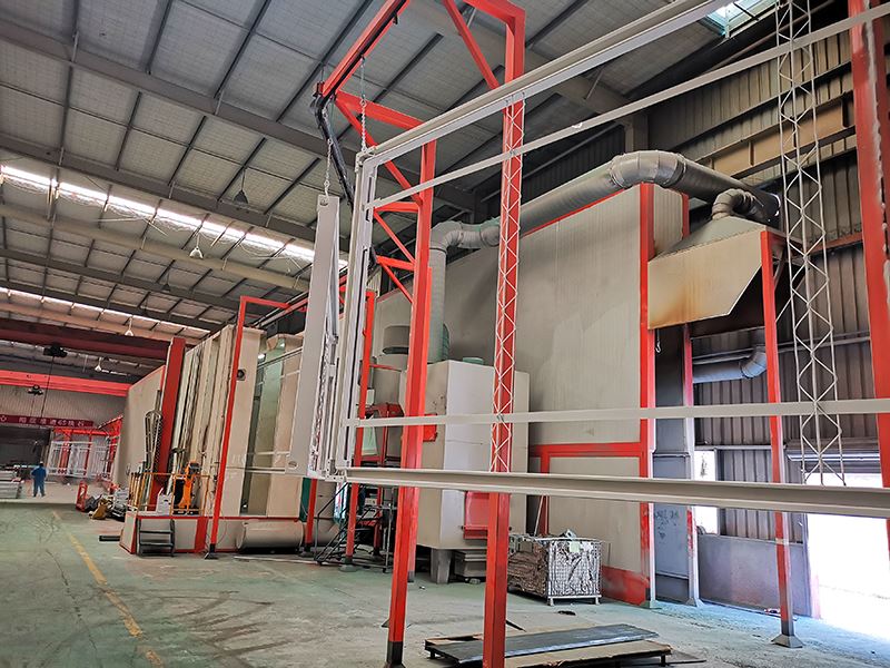 Flatpack container house painting line Flatpack container house painting line