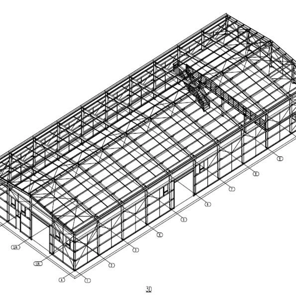 Painted Steel Structure Warehouse